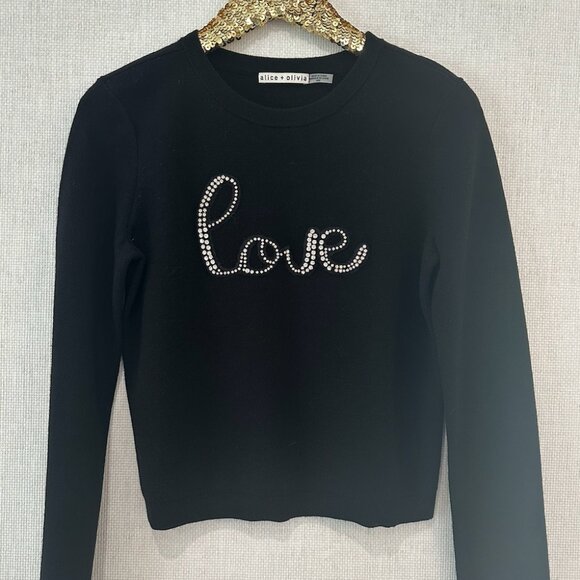 ALICE+OLIVIA LOVE SWEATER - Picture 4 of 5